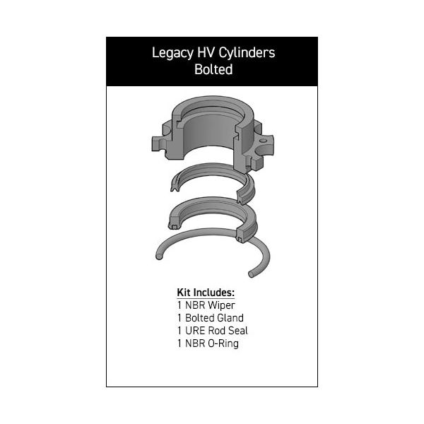 Miller - After Market Parts Hydraulic Cylinder Repair Kit- 2 Rod Kit, Iron Gland 051-KR065-200 - main